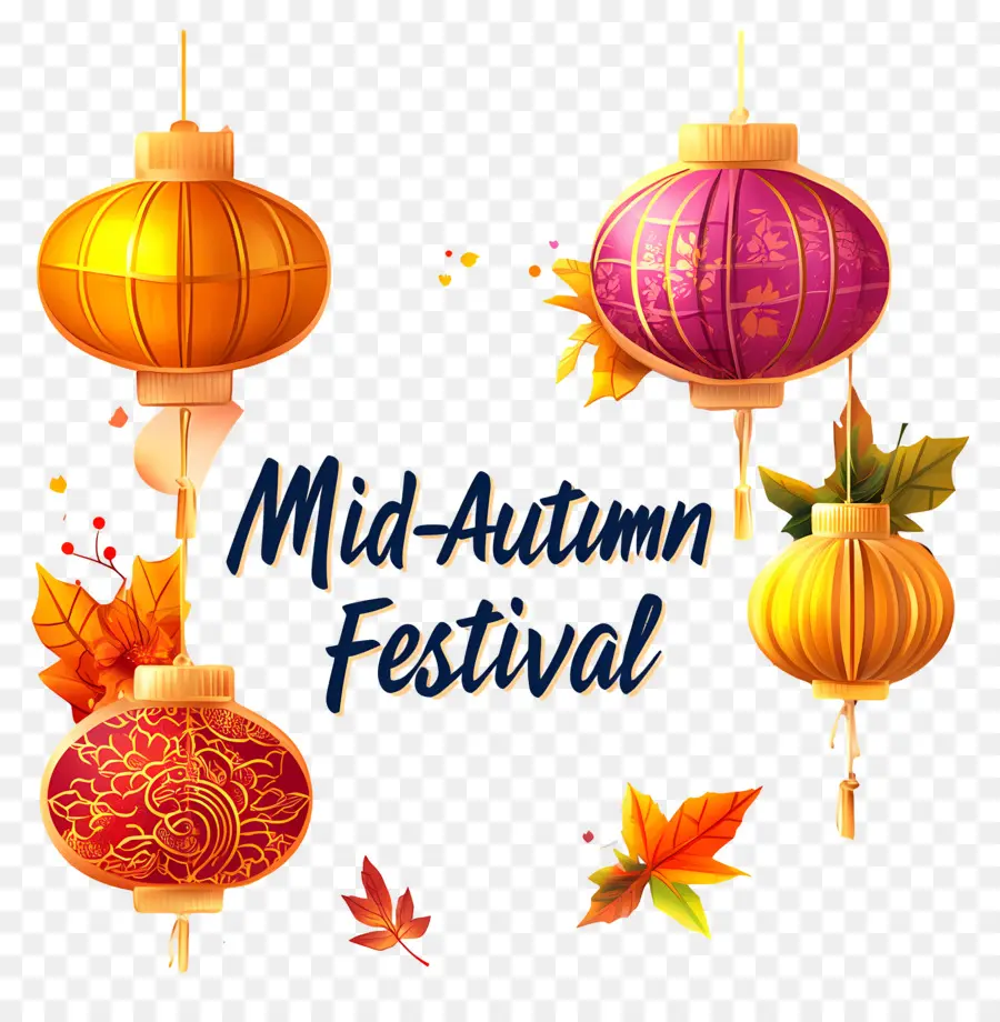 Fête De La Mi Automne，Lanternes Du Festival De La Mi Automne PNG