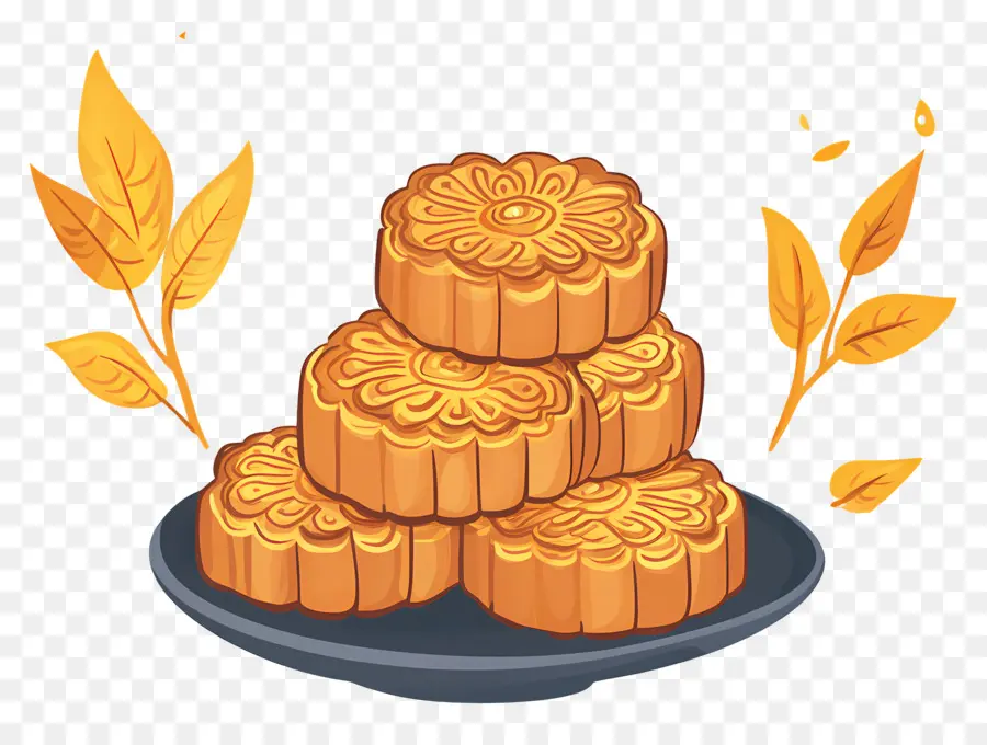 Fête De La Mi Automne，Gâteaux De Lune PNG