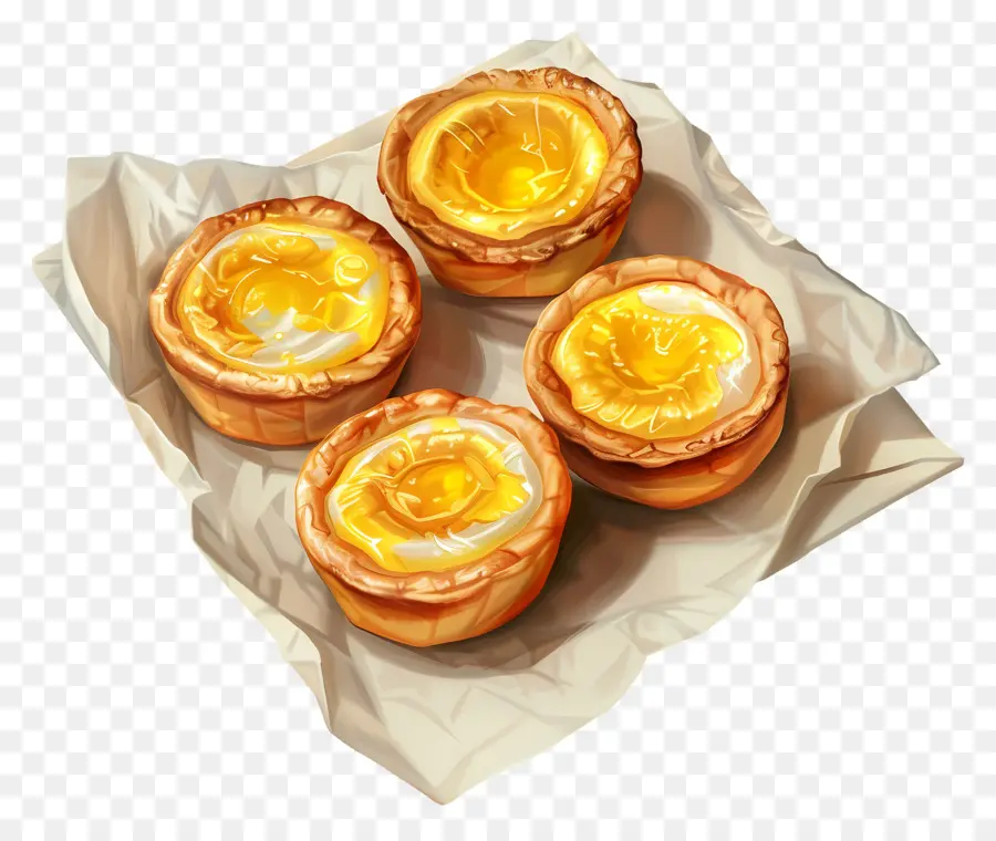 Tartelettes Aux œufs，Pâtisserie PNG