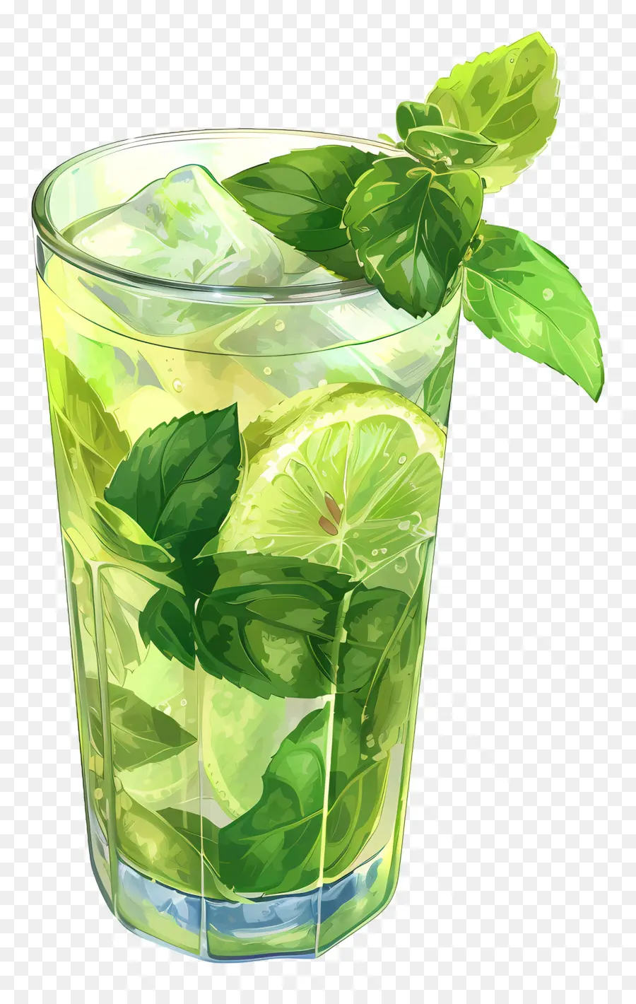 Mojitos，Boisson Jaune PNG