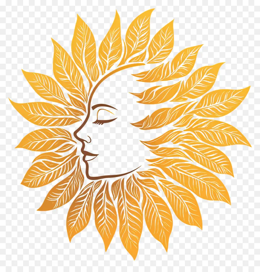 Équinoxe De Septembre，Visage Solaire PNG