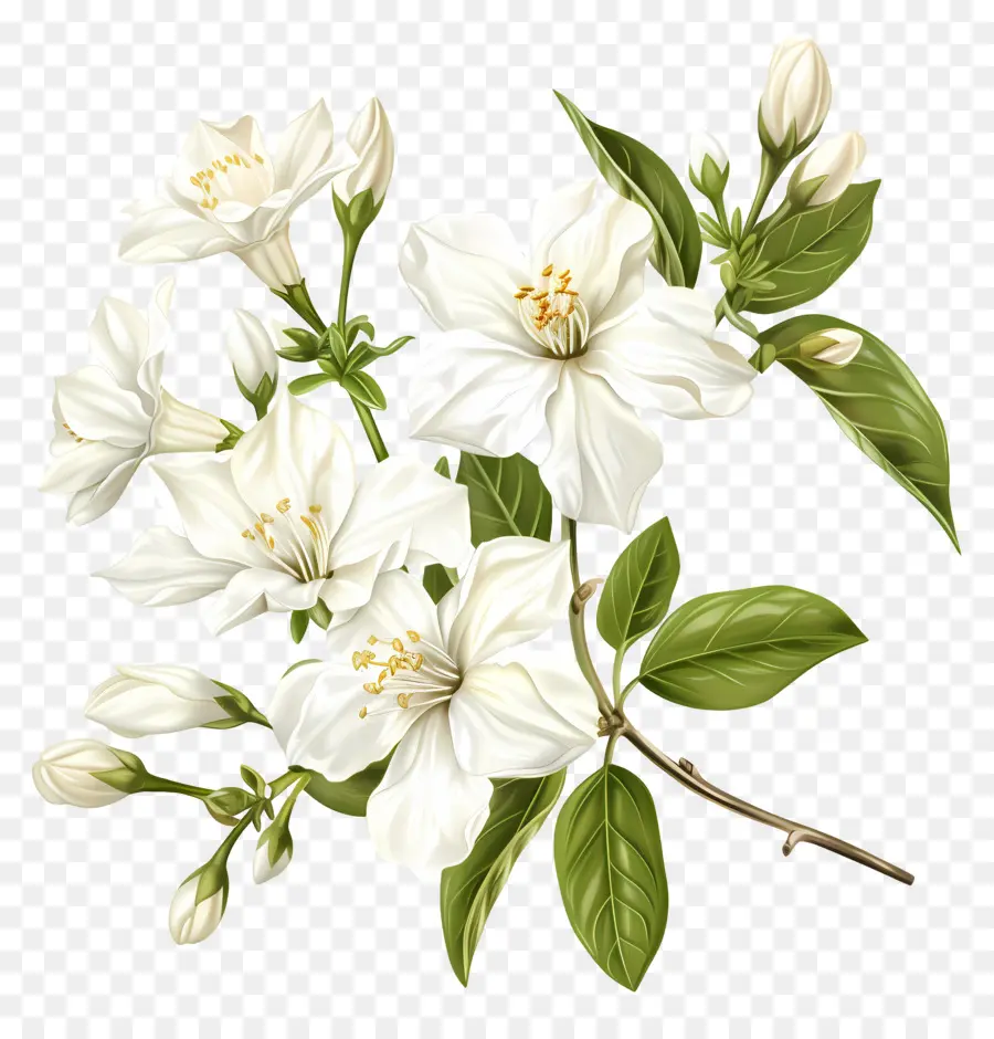 Fleurs De Jasmin Blanc，Fleurs Blanches PNG