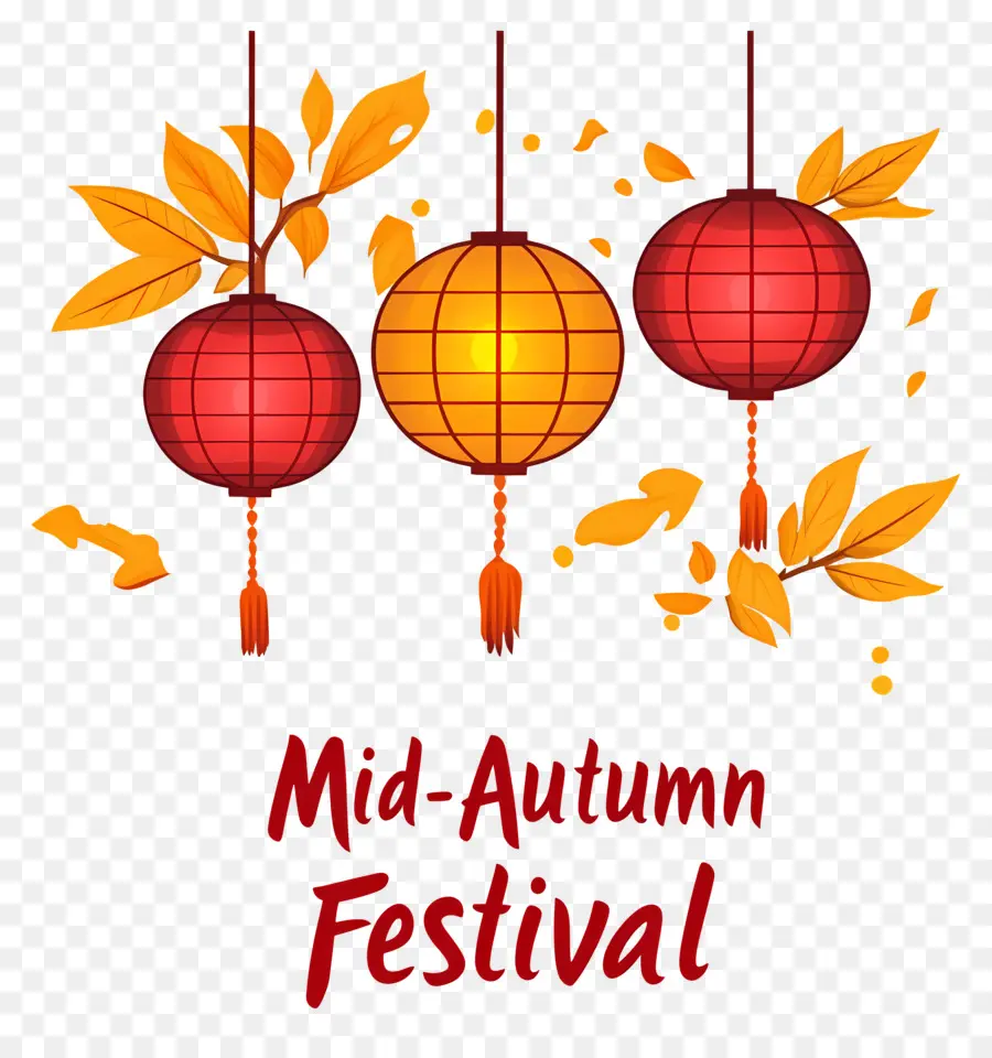 Fête De La Mi Automne，Lanternes Du Festival De La Mi Automne PNG