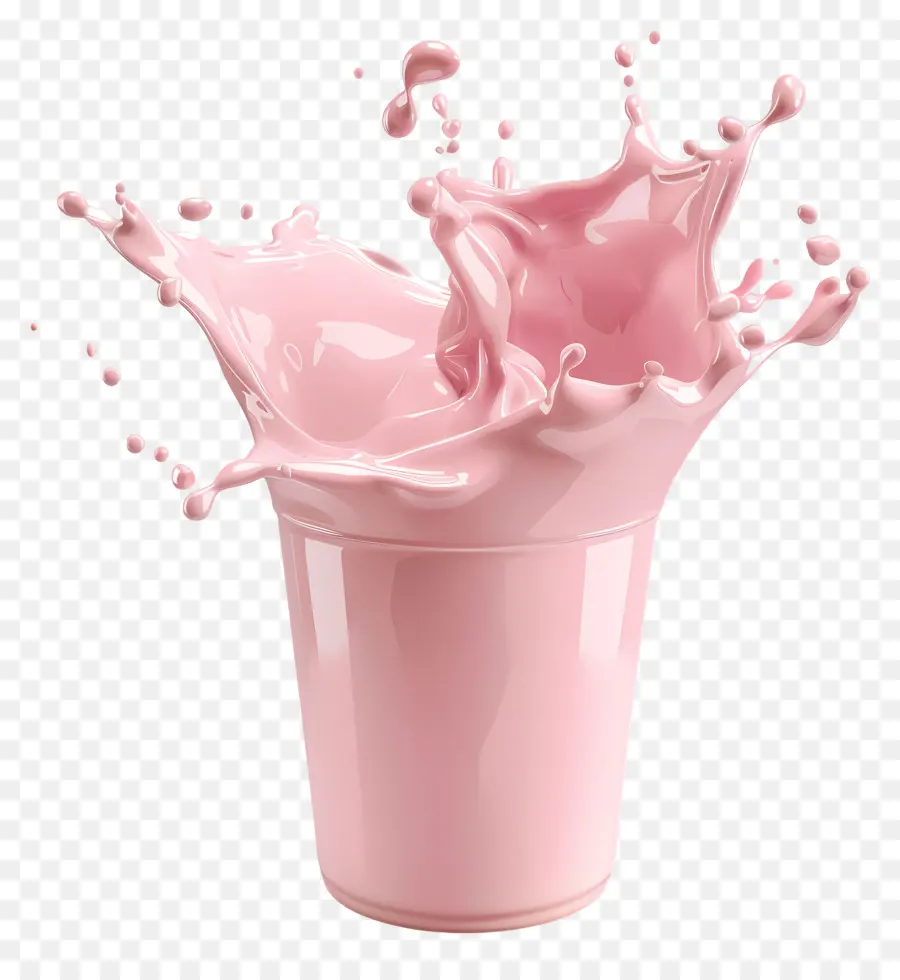 Lait Rose，Éclaboussure Rose PNG