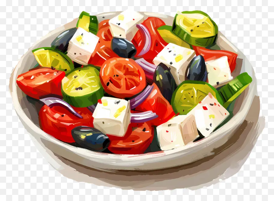 Salade Grecque，Légumes PNG