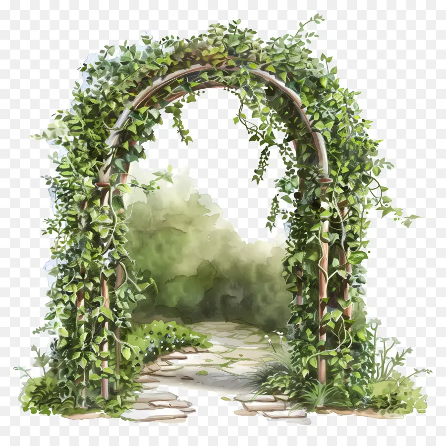 Arche De Jardin，Voûte Verte PNG