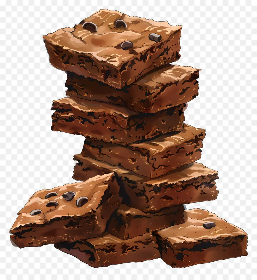 Pile De Brownies，Brownies PNG