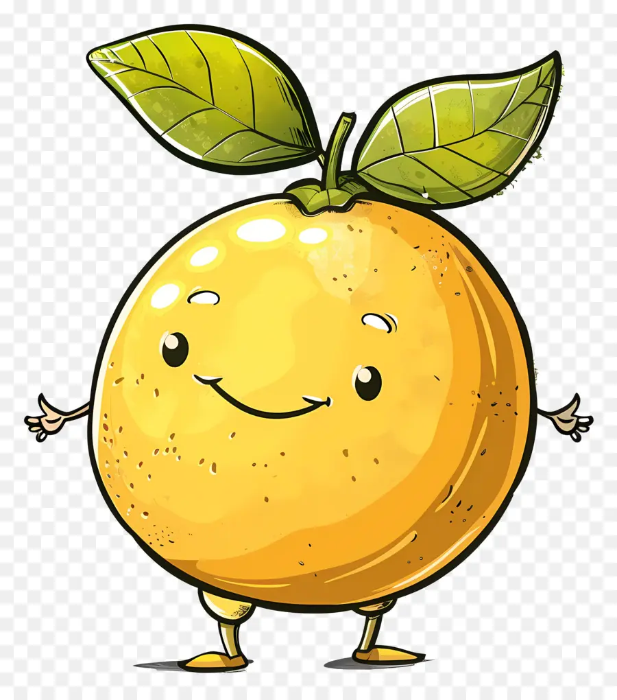 Citron De Dessin Animé，Orange PNG