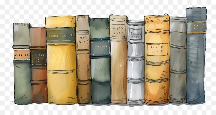 Rangée De Livres，Livres Anciens PNG