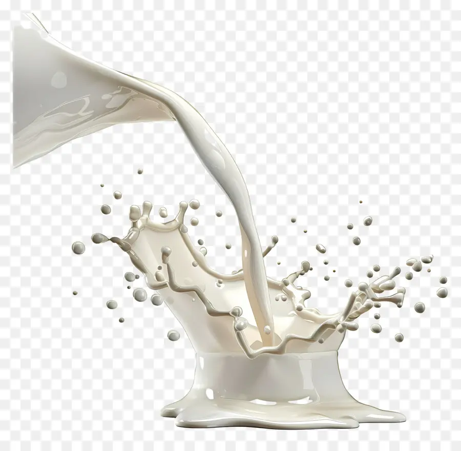 Verser Le Lait，Éclaboussure De Lait PNG