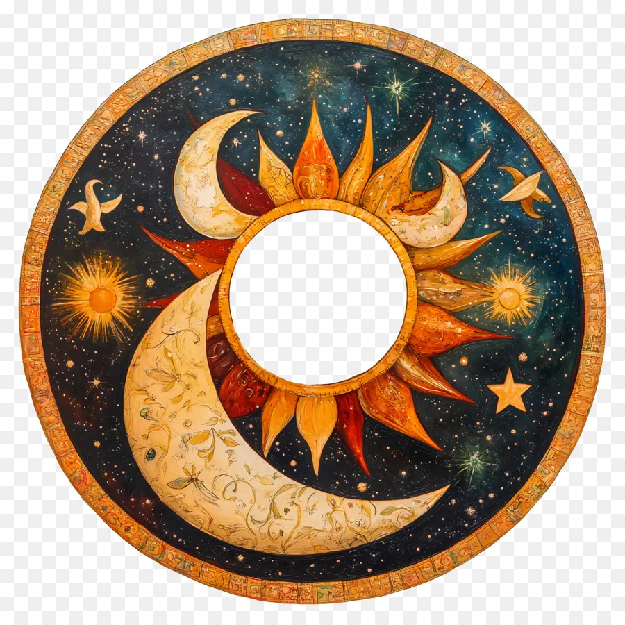 Équinoxe De Septembre，Soleil Et Lune PNG