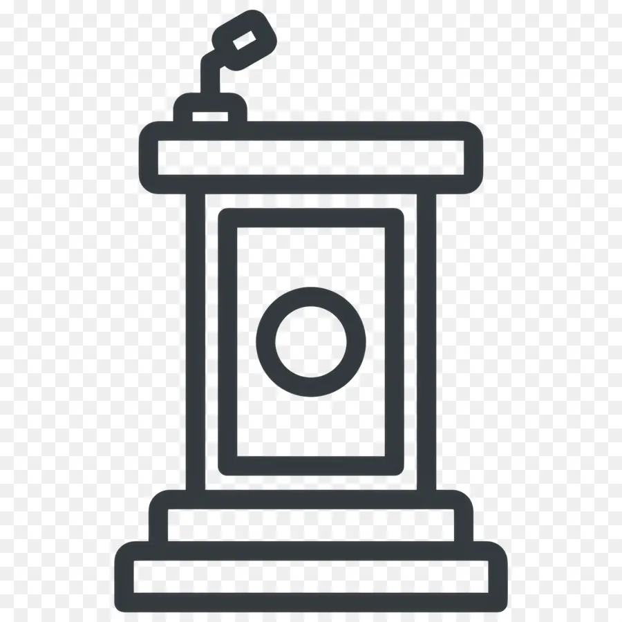 Podium，Microphone PNG