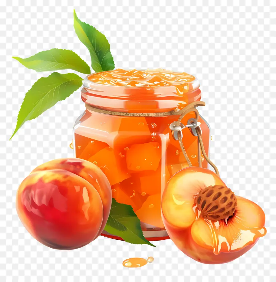 Confiture à La Pêche，Confiture De Pêches PNG