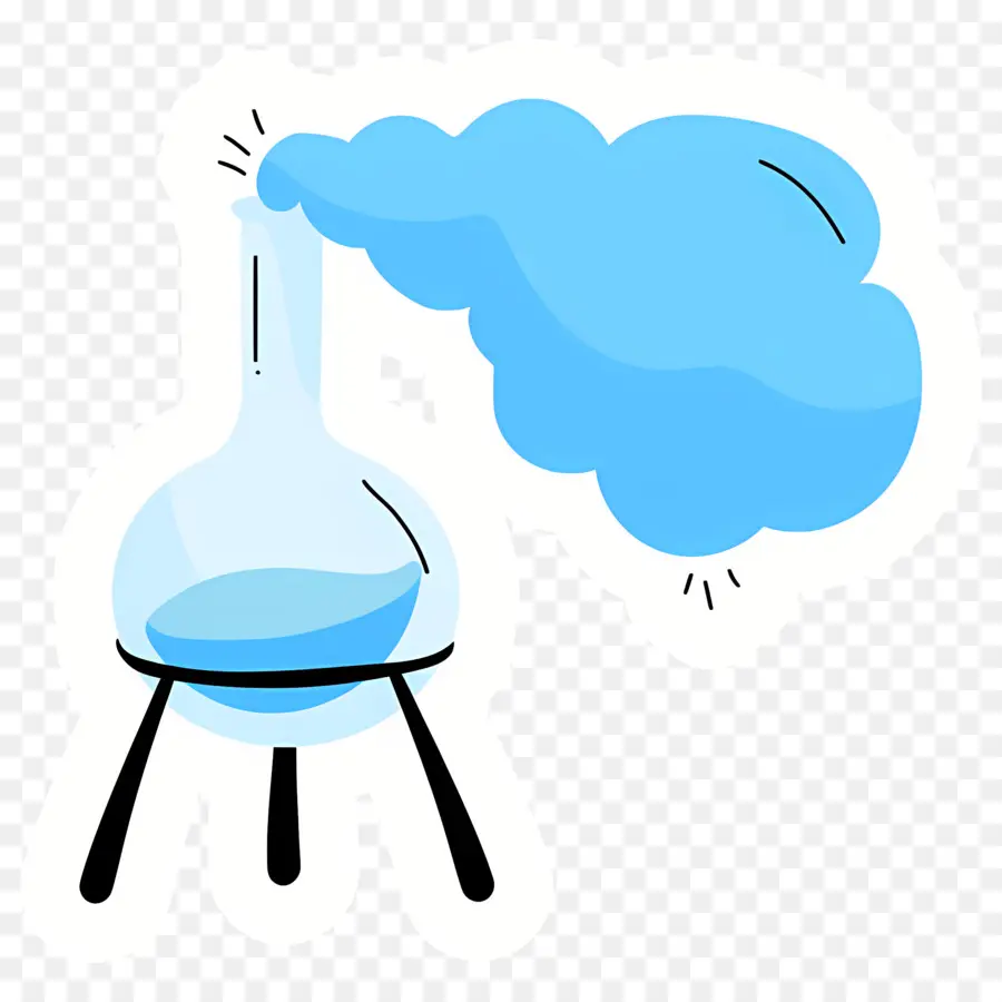 Flacon De Chimie，Réaction Chimique PNG