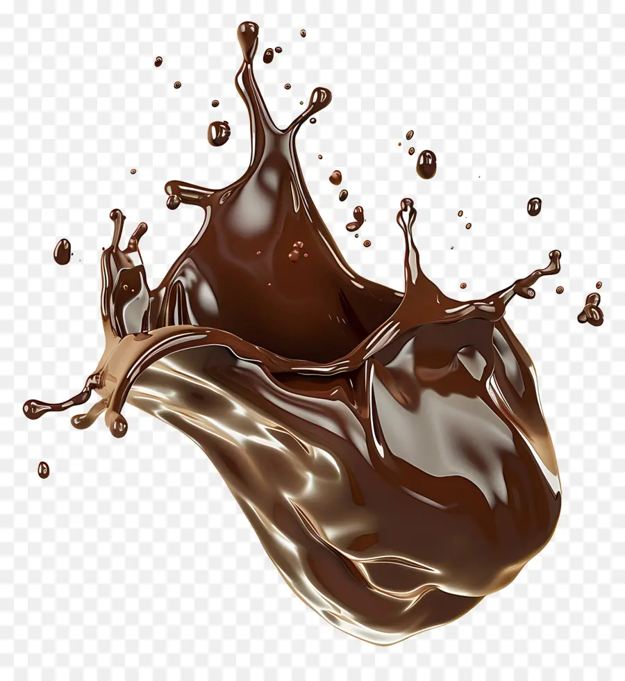 Chocolat Fondu，Éclaboussure De Chocolat PNG