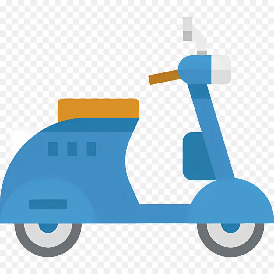 Moto Vintage，Scooter Orange PNG