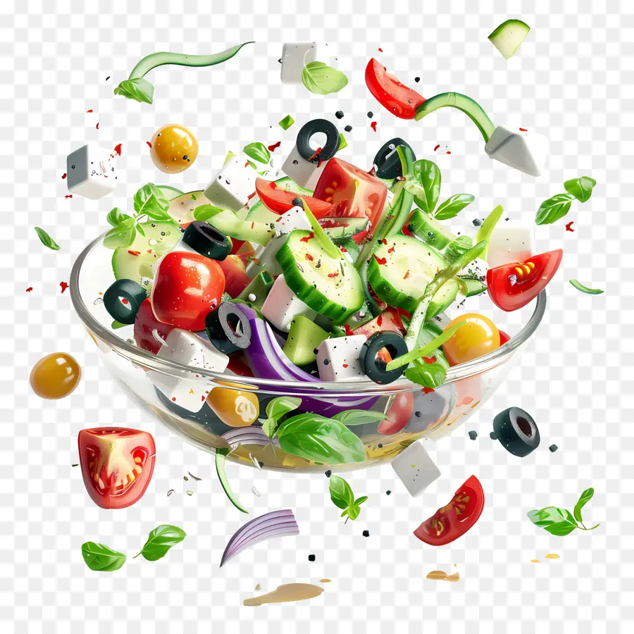 Salade Grecque，Saladier PNG