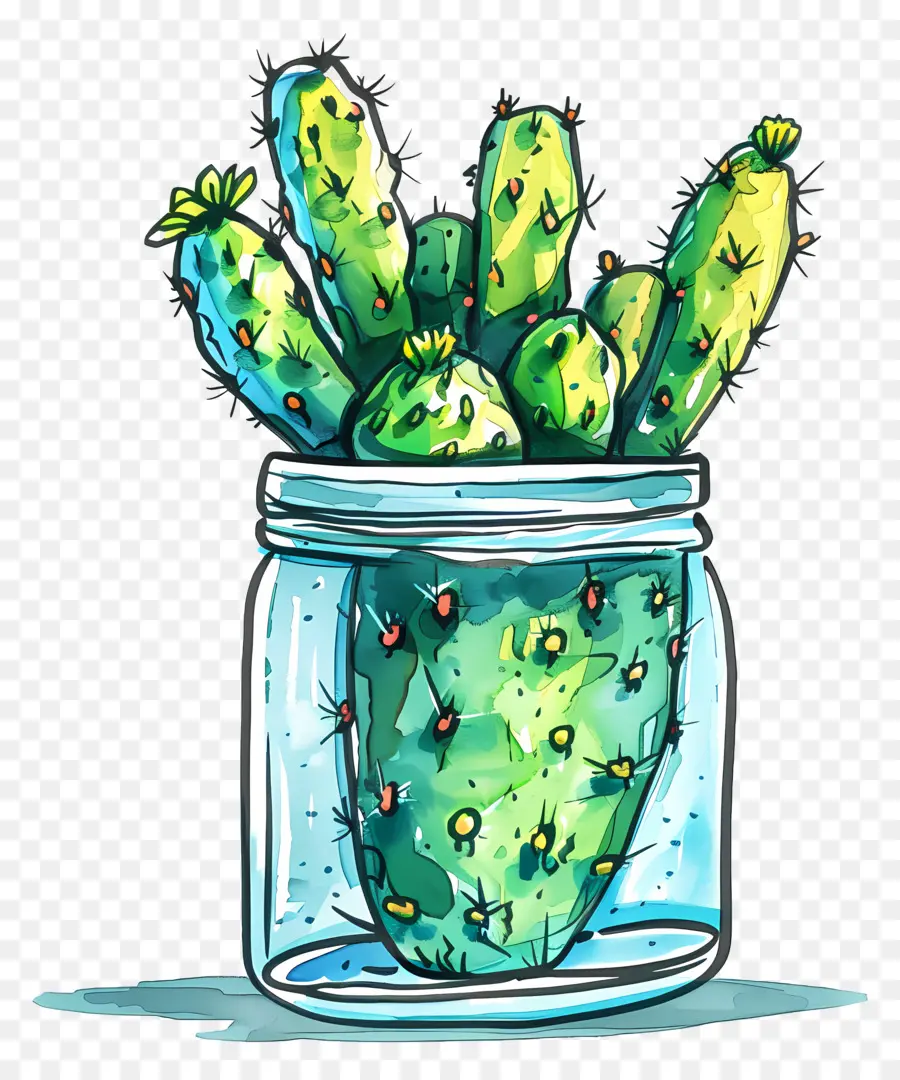 Cactus En Pot，Succulent PNG