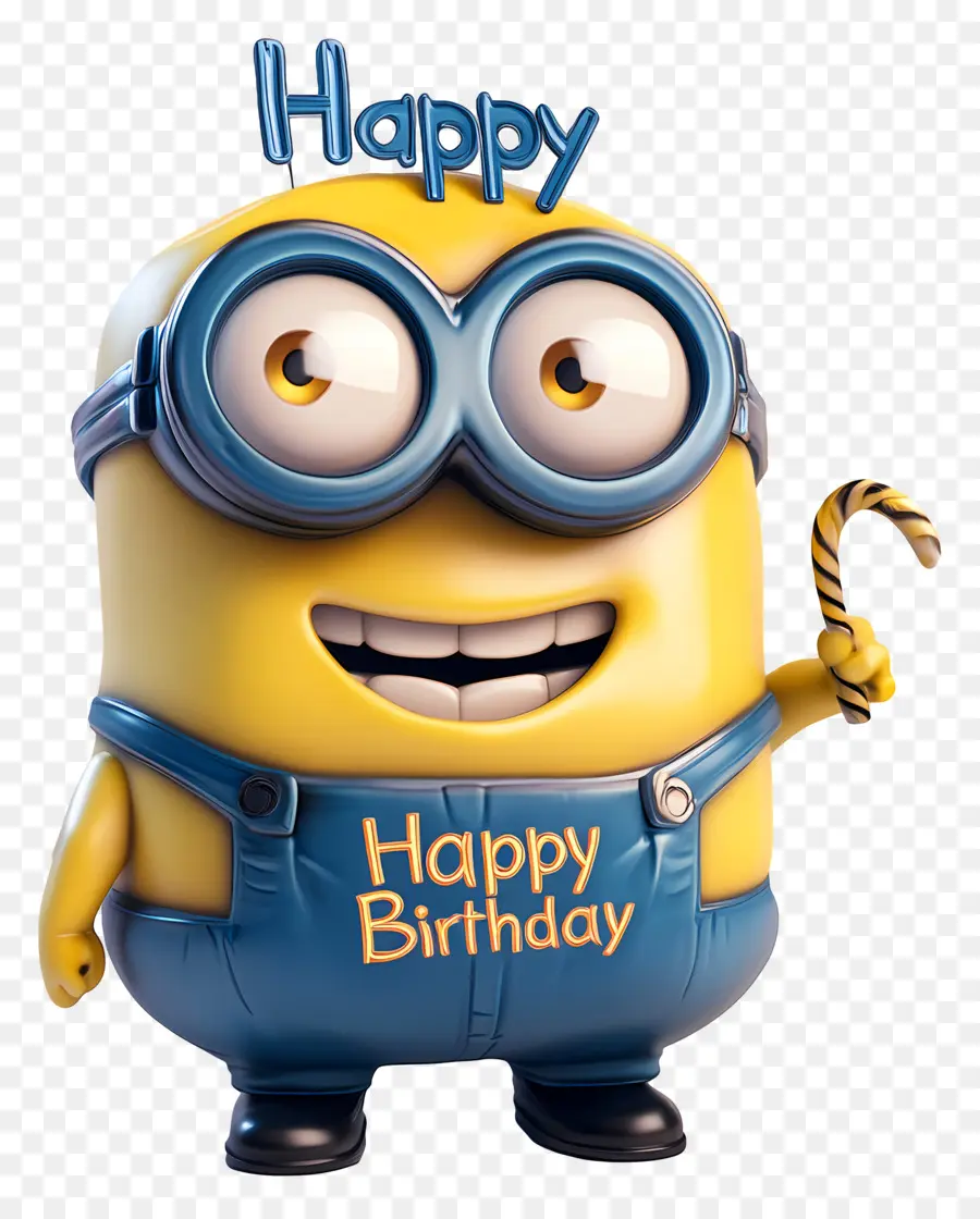 Joyeux Anniversaire，Minion Avec Signe Joyeux Anniversaire PNG