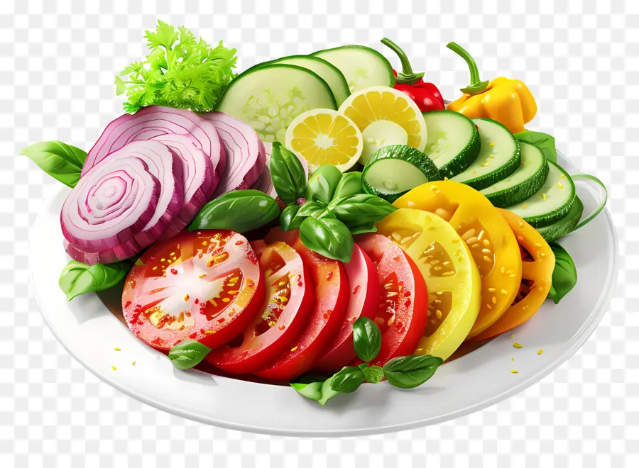 Salade De Légumes，Plaque PNG