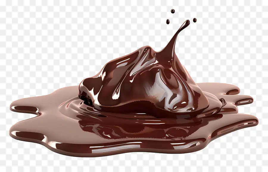 Chocolat Fondu，Éclaboussure De Chocolat PNG