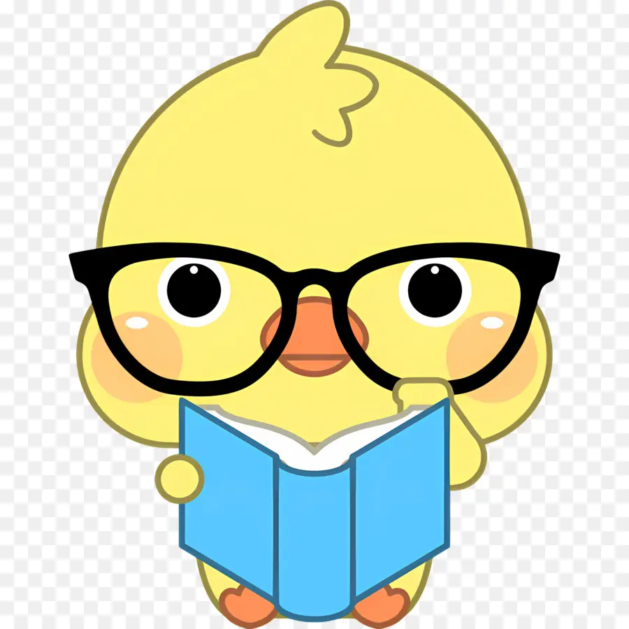 Canard De Dessin Animé，Canard Avec Des Lunettes PNG