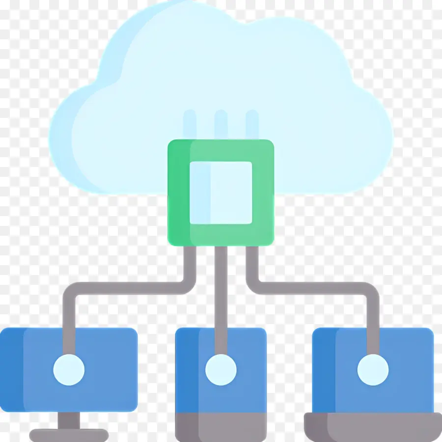 Informatique En Nuage，Réseau Cloud PNG