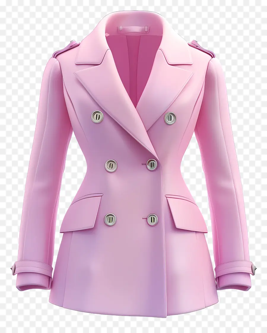 Blazer Rose，Manteau Rose PNG