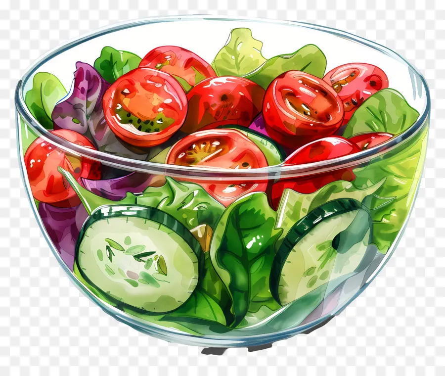 Bol De Salade，Salade De Légumes PNG