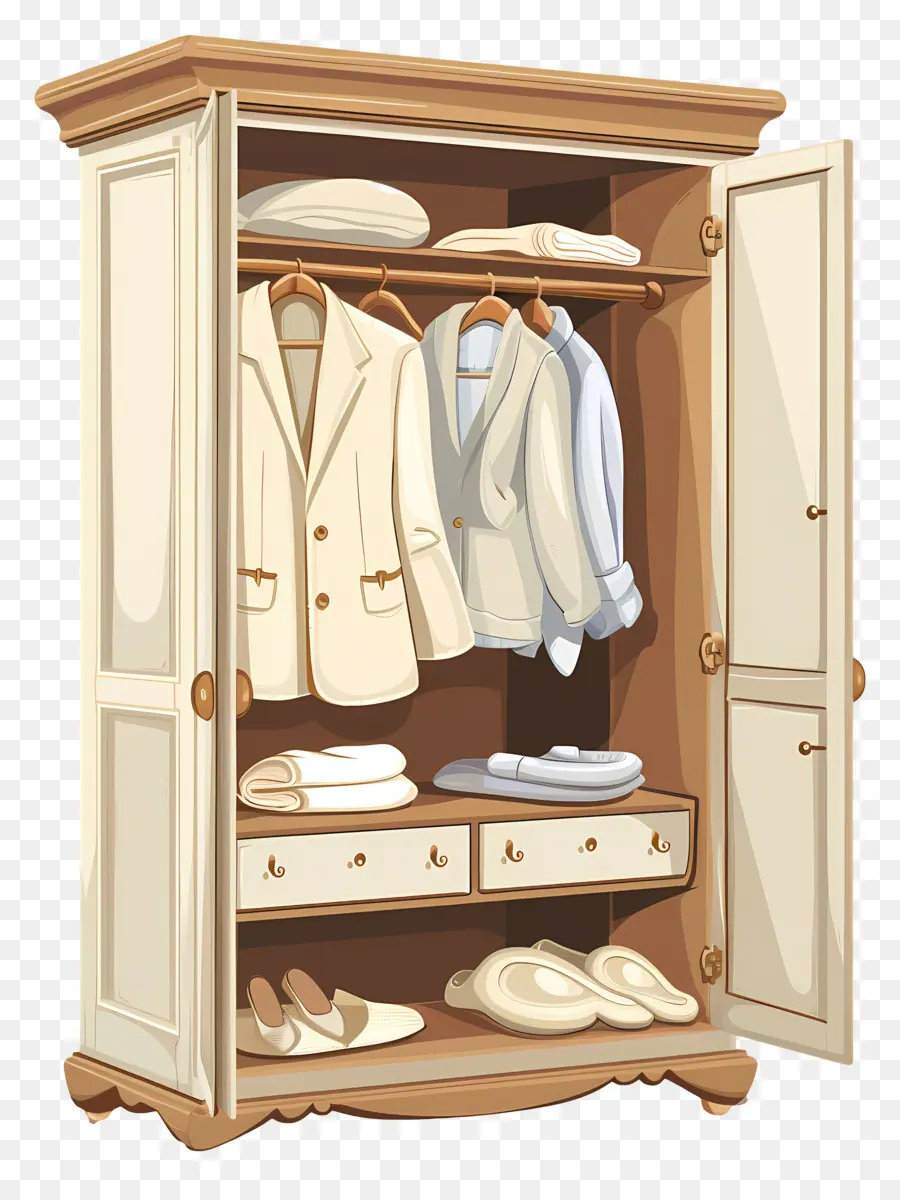 Garde Robe，Armoire En Bois PNG