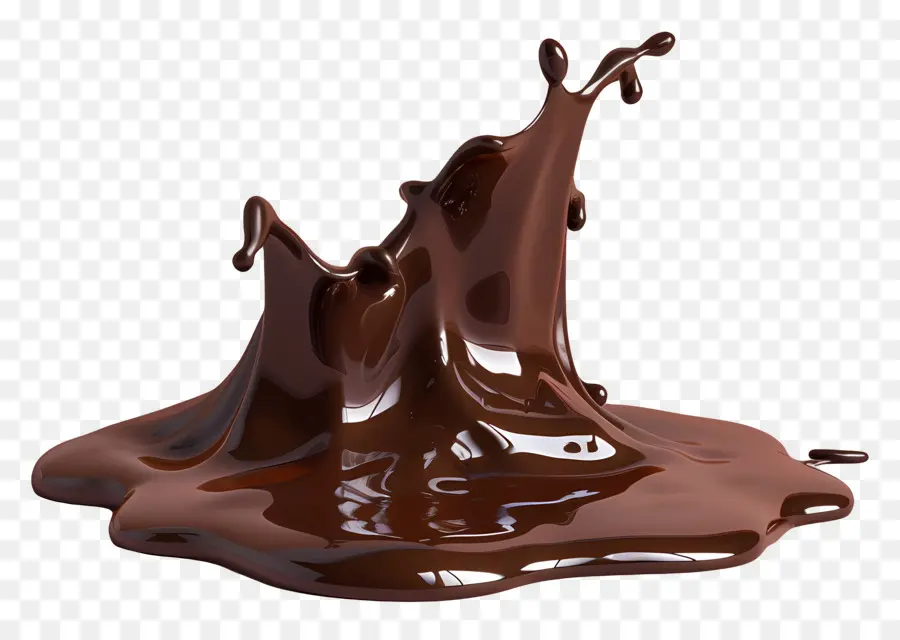 Chocolat Fondu，Éclaboussure De Chocolat PNG