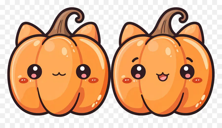 Citrouille Kawaii，Citrouilles PNG