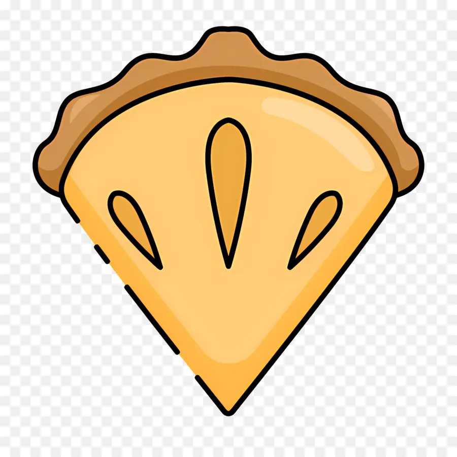 Tarte à La Citrouille，Tranche De Tarte PNG