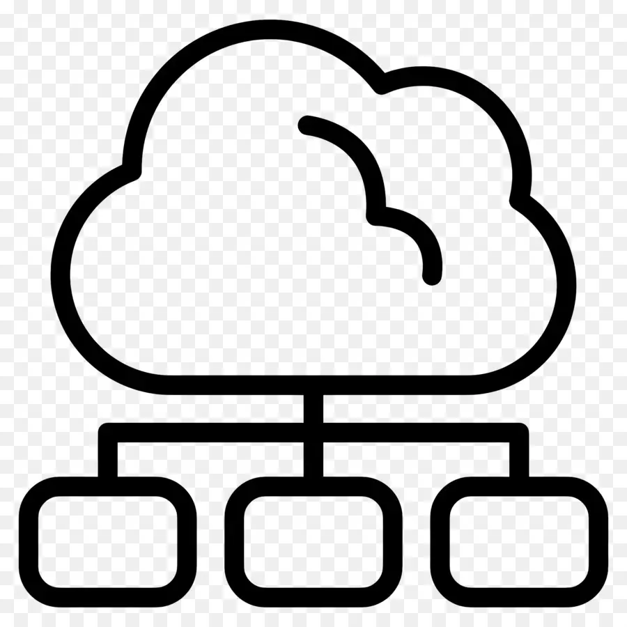 Informatique En Nuage，Réseau Cloud PNG