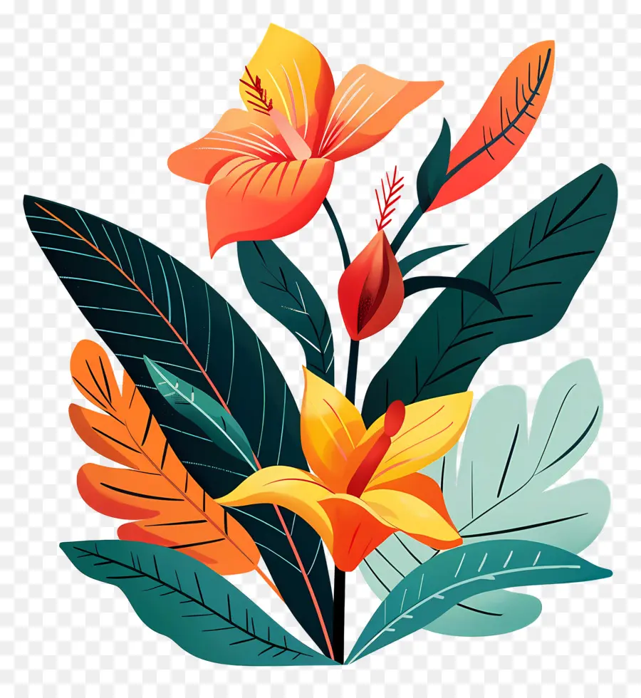 Fleur De La Jungle，Fleurs PNG