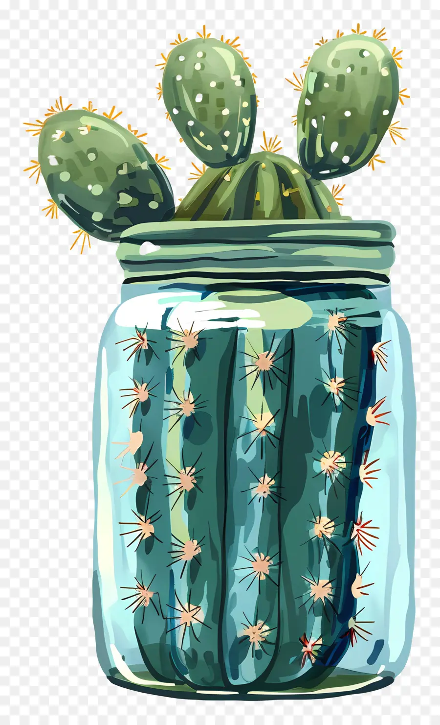 Cactus En Pot，Succulent PNG