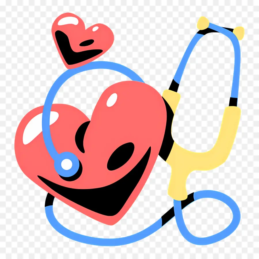 Stéthoscope，Coeur Avec Stéthoscope PNG