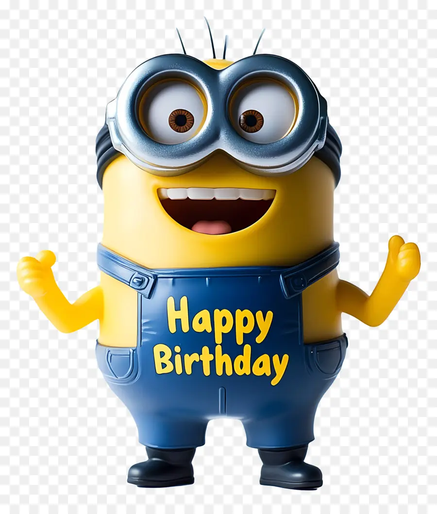 Joyeux Anniversaire，Minion Avec Signe Joyeux Anniversaire PNG