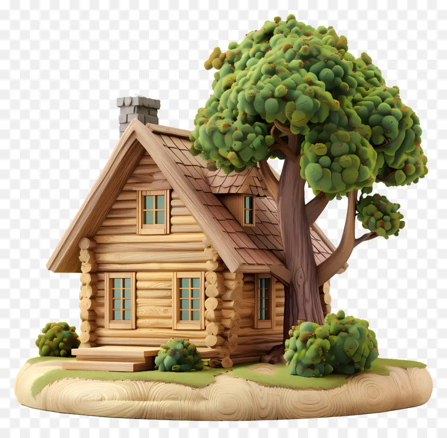 Cabane En Bois，Maison En Bois PNG