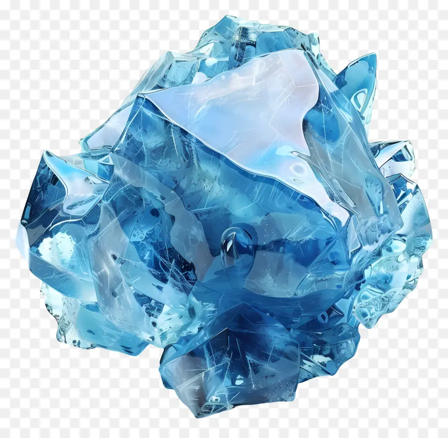 Glace Bleue，Cristal Bleu PNG