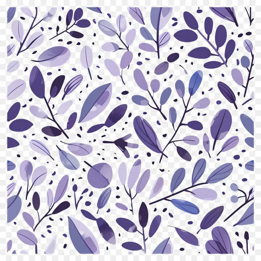 Motif De Feuilles，Feuilles Violettes PNG