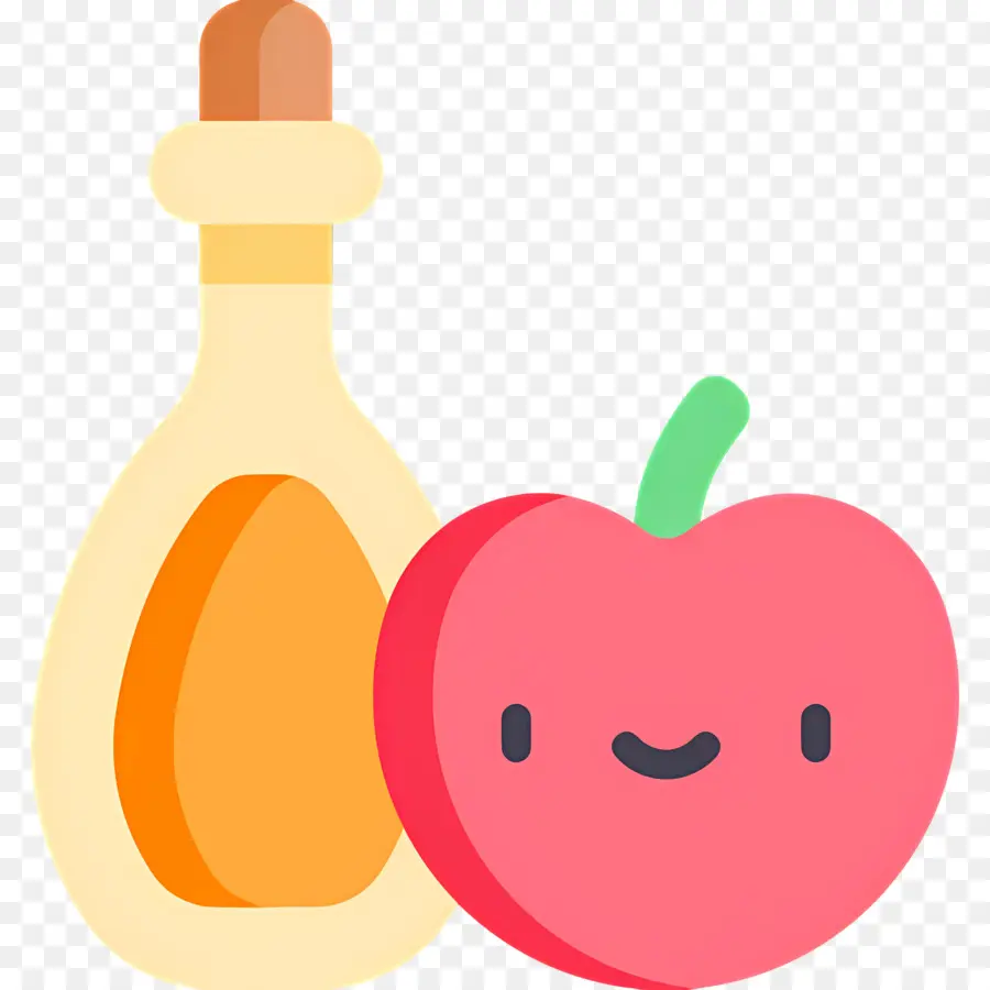 Cidre，Pomme Et Bouteille PNG