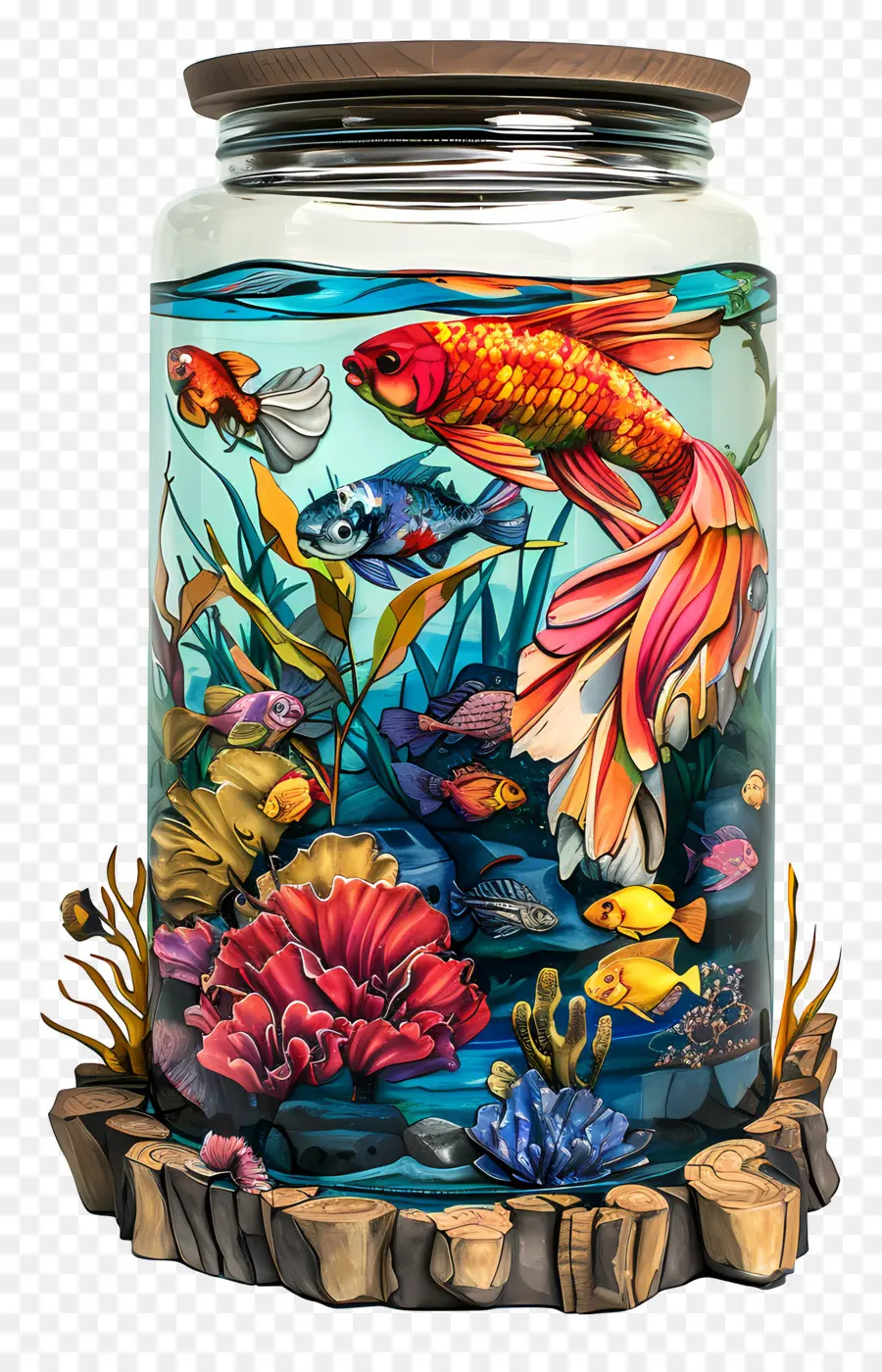 Aquarium，Poisson En Pot PNG