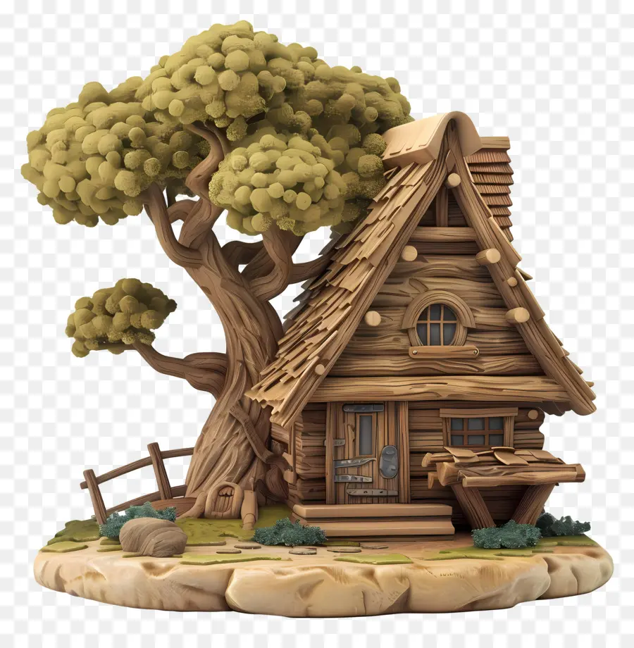 Cabane En Bois，Maison En Bois PNG