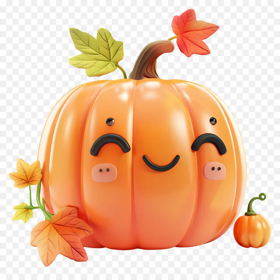 Citrouille Kawaii，Citrouille Mignonne PNG