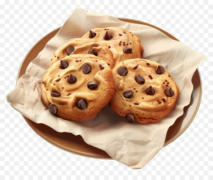 Cookies，Biscuits Aux Pépites De Chocolat PNG