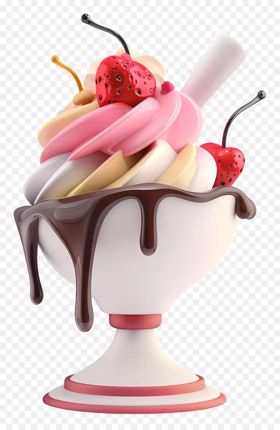 Coupe Glacée，Dessert PNG