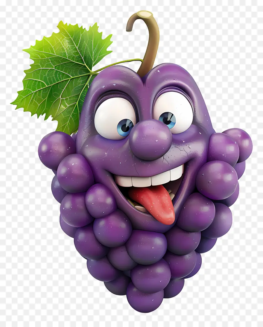 Grappe De Raisin，Raisin De Dessin Animé PNG