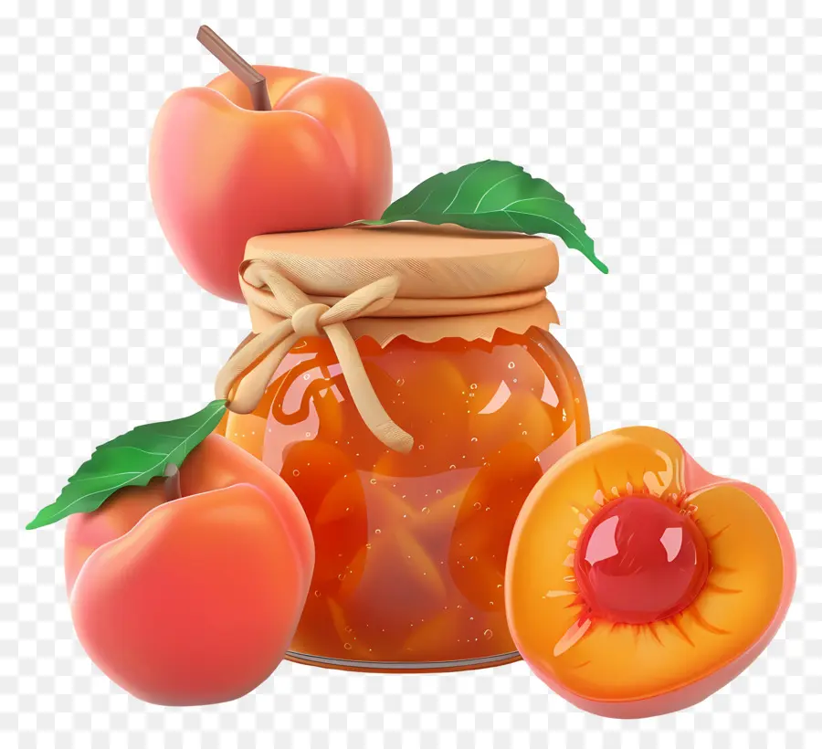 Confiture à La Pêche，Confiture De Pêches PNG