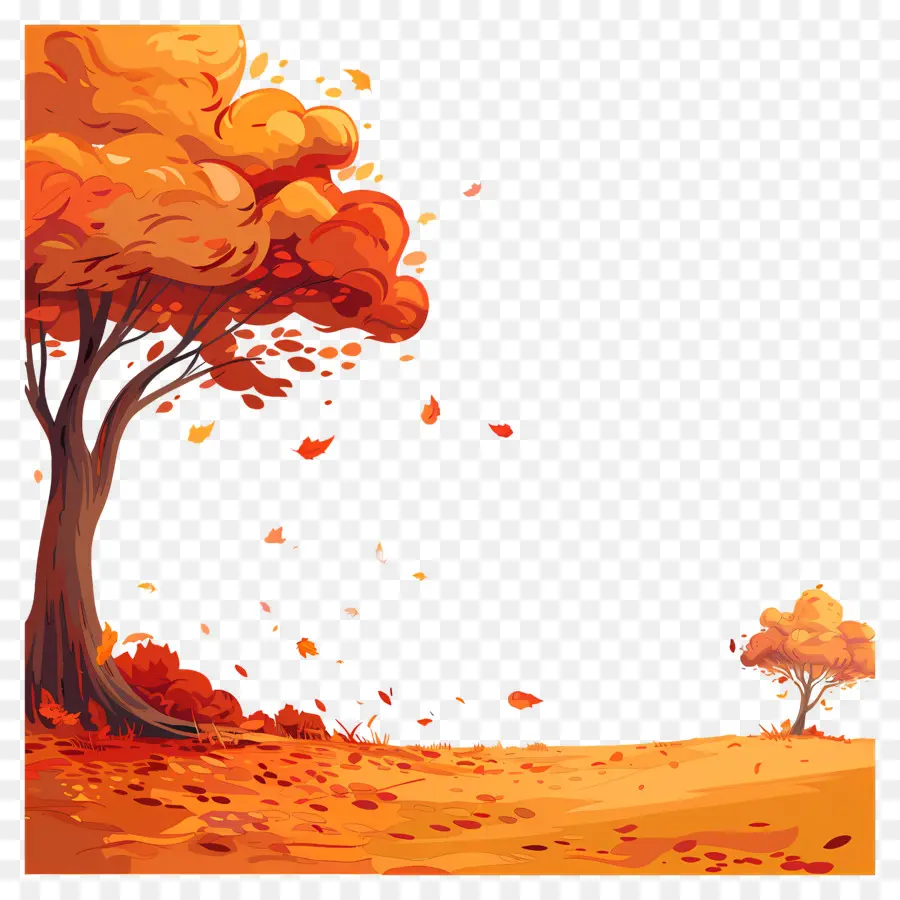 Fond D'automne，Arbres D'automne PNG